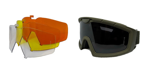 Очки-маска баллистические тактические PMX Impact GG-700SDT KIT ANTI-FOG Прозрачные 96% Жёлтые 89% Оранжевые 51% Серые 23%