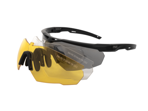 Очки баллистические стрелковые PMX Solid G-9000STRX KIT ANTI-FOG Прозрачные 96% Жёлтые 89% Серые 23%
