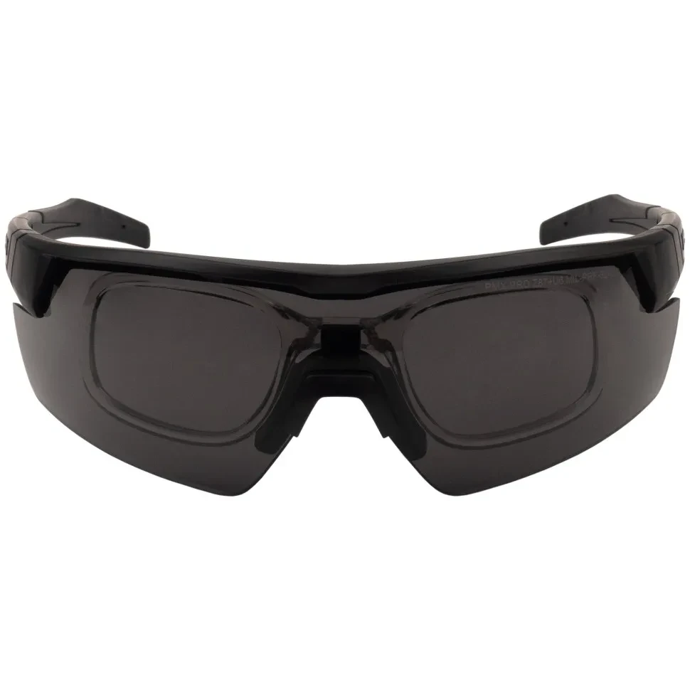 Очки баллистические стрелковые PMX Range G-1020STRX Anti-fog Diopter Серые 23%