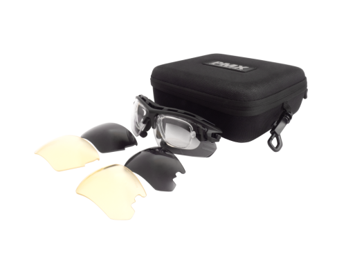 Очки баллистические стрелковые PMX Rebel G-9600STRX KIT ANTI-FOG Прозрачные 96% Жёлтые 89% Серые 23%