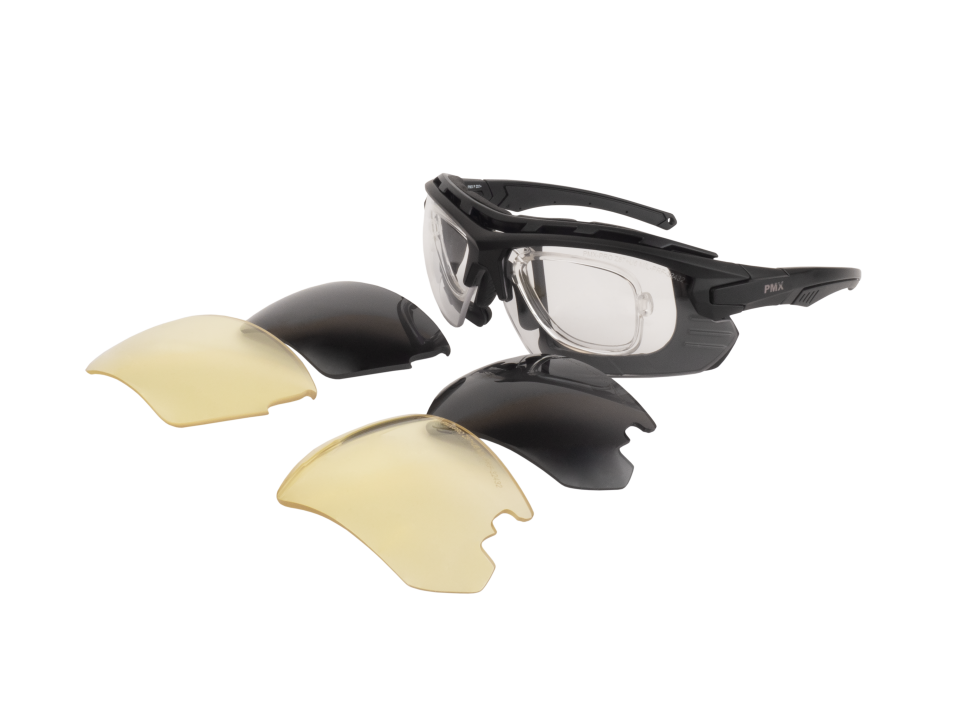 Очки баллистические стрелковые PMX Rebel G-9600STRX KIT ANTI-FOG Прозрачные 96% Жёлтые 89% Серые 23%
