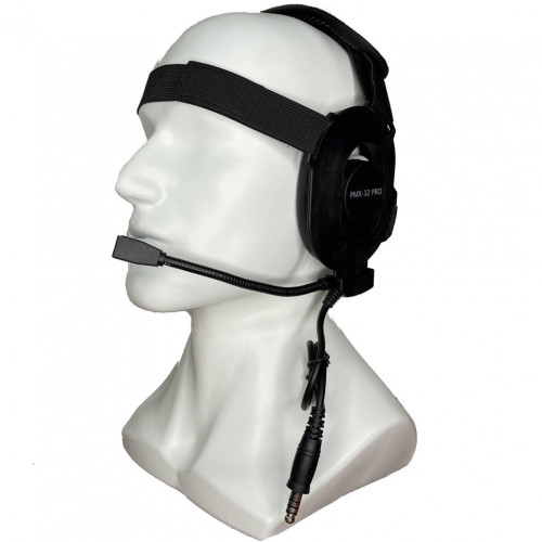 Гарнитура PMX-32 Pro обеспечивает двухстороннюю радиосвязь Чёрный