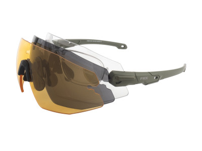 Очки баллистические стрелковые PMX Impress GG-9400STRX KIT Прозрачные 96% Жёлтые 89% Серые 23%