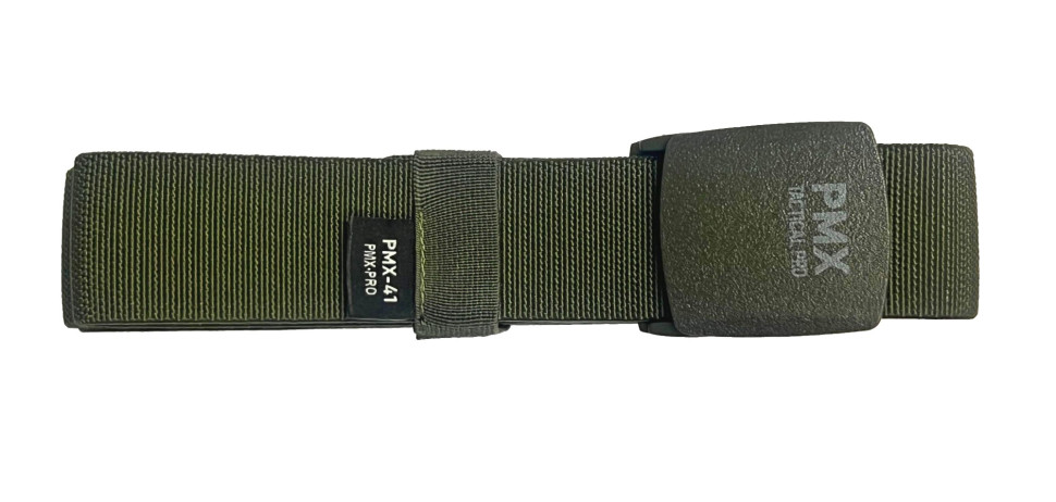 Ремень брючный PMX-41 с полимерной застёжкой Зеленый