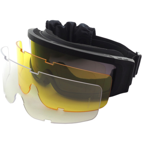 Очки-маска тактические PMX Storm GB-800SDT ANTI-FOG Прозрачные 96% Жёлтые 89% Серые 23%