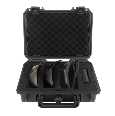 Очки баллистические стрелковые PMX Select GB-2000 CASE KIT ANTI-FOG Прозрачные 96% Жёлтые 89% Серые 23%