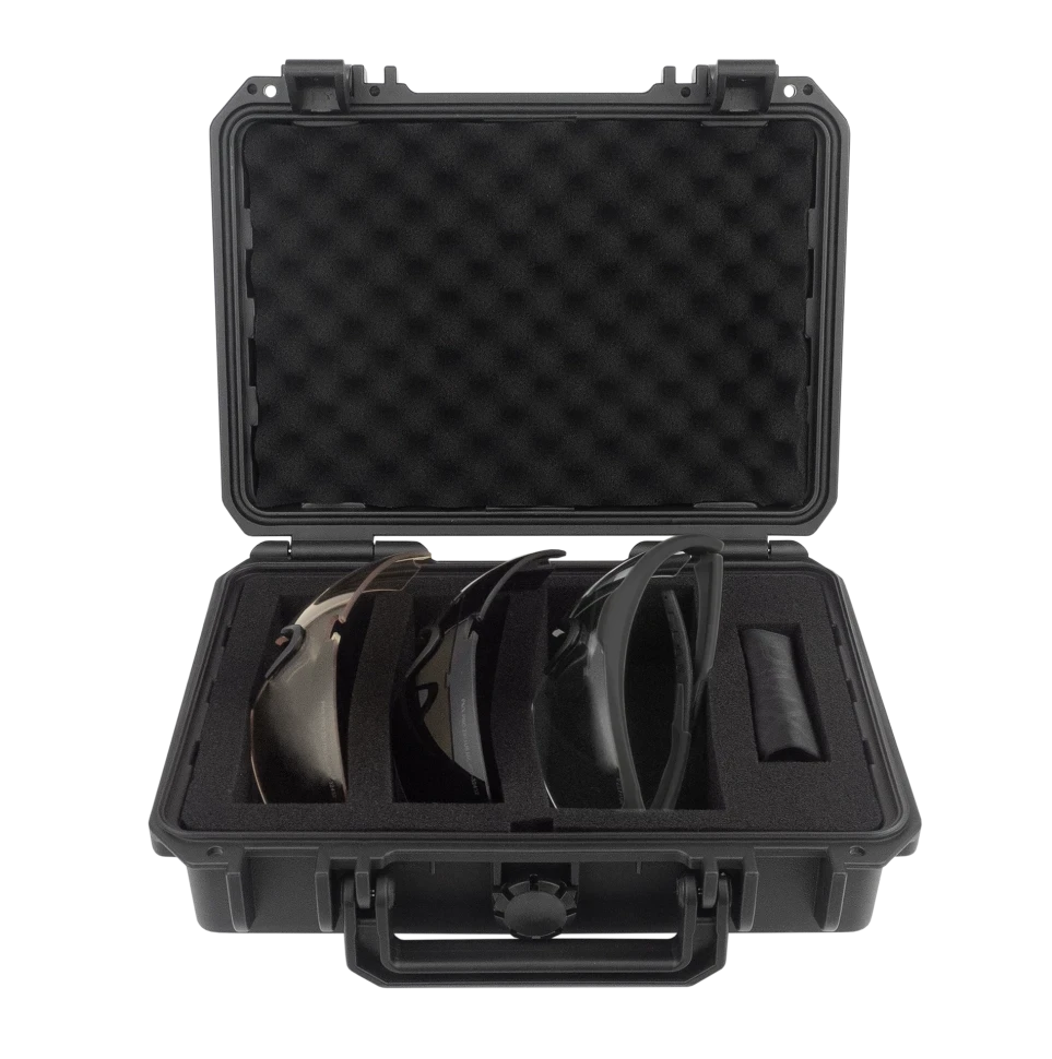 Очки баллистические стрелковые PMX Select GB-2000 CASE KIT ANTI-FOG Прозрачные 96% Жёлтые 89% Серые 23%