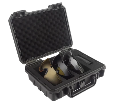 Очки баллистические стрелковые PMX Select GB-2000 CASE KIT ANTI-FOG Прозрачные 96% Жёлтые 89% Серые 23%