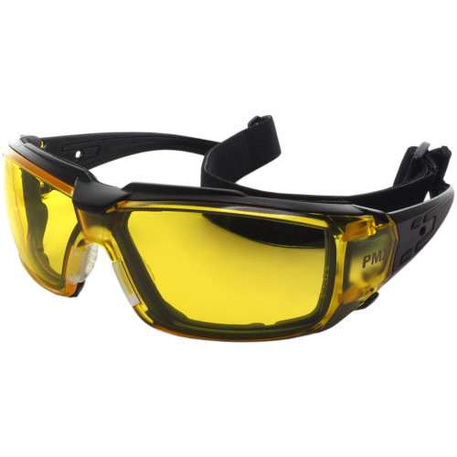 Очки стрелковые PMX Prevent G-8030ST Anti-fog Желтые 89%