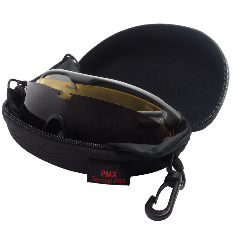 Очки стрелковые PMX Select GB-2000 KIT ANTI-FOG Прозрачные 96% Жёлтые 89% Серые 23%