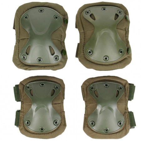 Комплект защиты PMX C-23 с наколенниками и налокотниками Зелёный