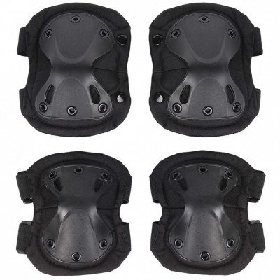 Комплект защиты PMX C-23 с наколенниками и налокотниками Чёрный