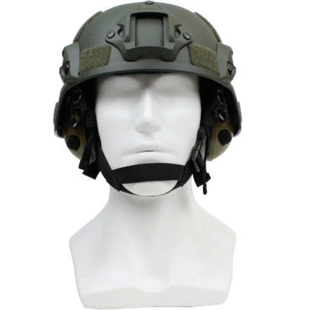 Шлем защитный Helmet PMX с креплениями Хаки