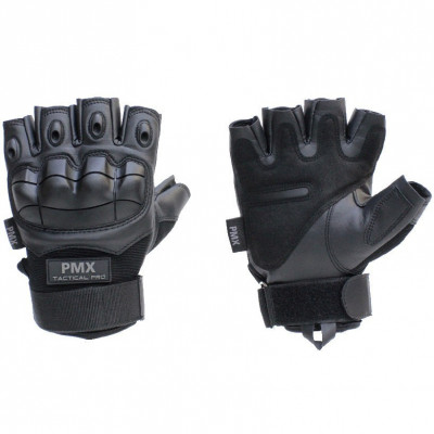 Перчатки тактические PMX Tactical Pro PMX-26 Short прорезиненный кастет Черный