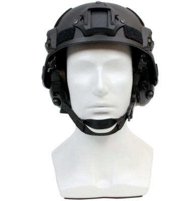 Шлем защитный Helmet PMX с креплениями Чёрный