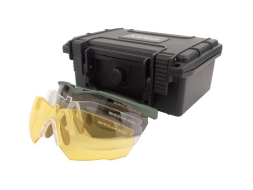 Очки баллистические стрелковые PMX Solid GG-9000STRX KIT ANTI-FOG Прозрачные 96% Жёлтые 89% Серые 23%