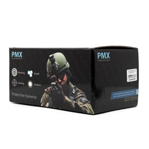 Очки-маска баллистические тактические PMX-Pro Armour GB-500SDTRX KIT Anti-fog Diopter Прозрачные 96% Жёлтые 89% / Серые 23%