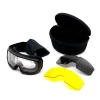 Очки-маска баллистические тактические PMX-Pro Warrion GB-600SDTRX KIT Anti-fog Diopter Прозрачные 96% / Жёлтые 89% / Серые 23%