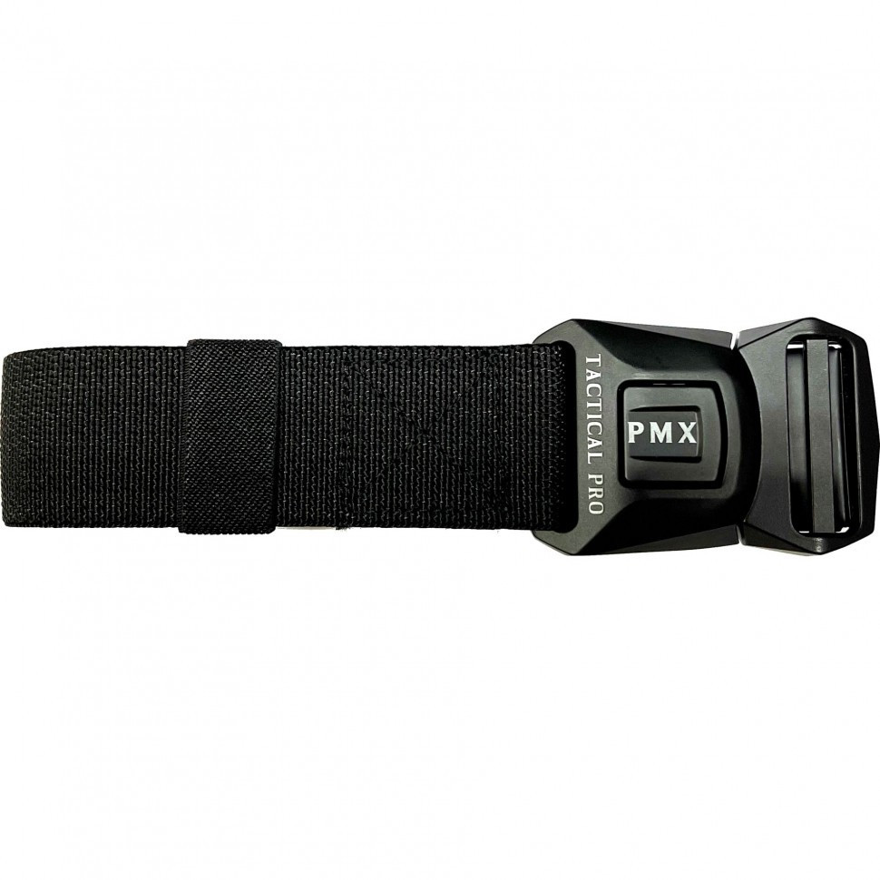 Ремень брючный PMX-18 с металлической застёжкой Черный