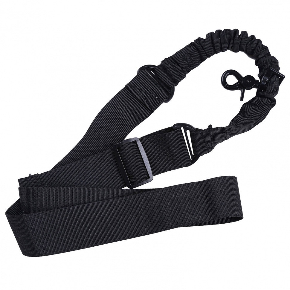 Ремень оружейный PMX Tactical PMX-11 на 1 точку с амортизатором Чёрный