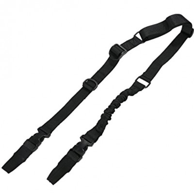 Ремень оружейный PMX Tactical PMX-12 II на 2 точки с амортизатором Чёрный