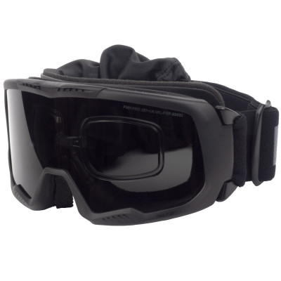 Очки-маска тактические PMX-Pro Warrion GB-620SDTRX ANTI-FOG Diopter Серые 23%
