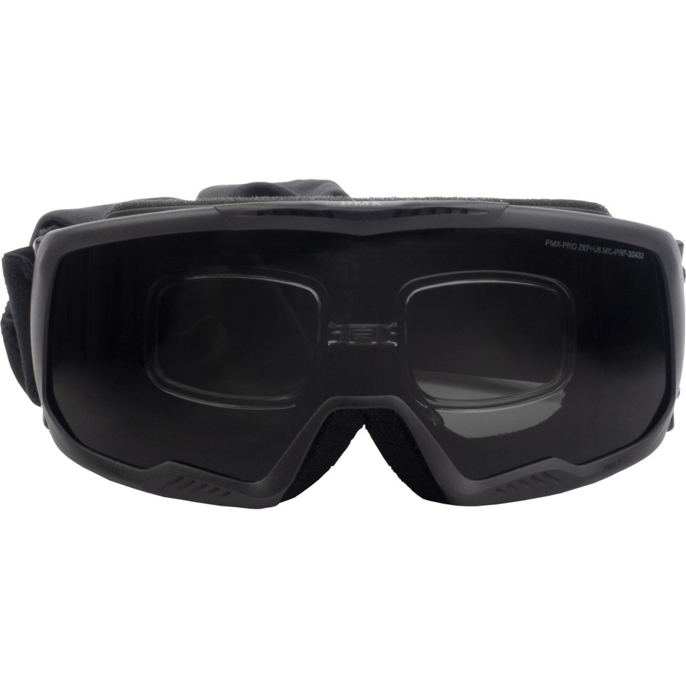 Очки-маска тактические PMX-Pro Warrion GB-620SDTRX ANTI-FOG Diopter Серые 23%